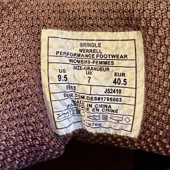 Merrell Brindle Women's Sz 9.5 Waterproof Hiking Shoes - Picture 4 of 8